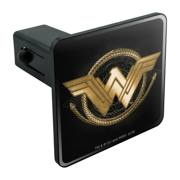 Wonder Woman Movie Golden Lasso Logo Tow Trailer Hitch Cover Plug Insert